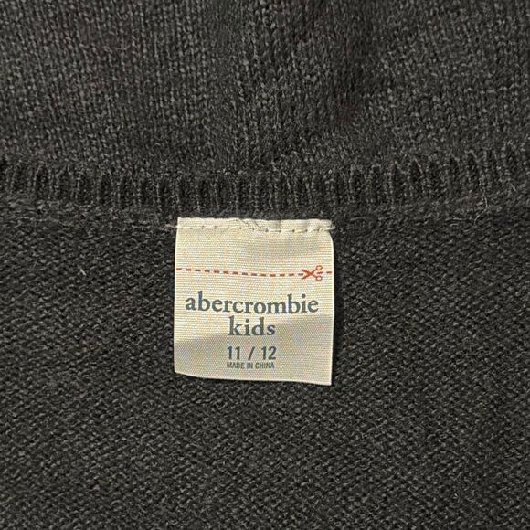 Abercrombie Kids Black Long Sleeve Sweater Dress 11/12 - Picture 4 of 5